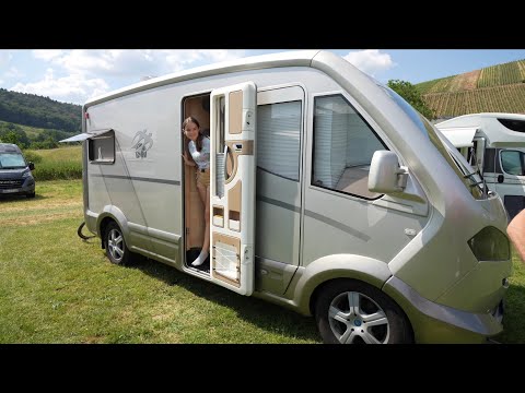 🤎 ALMOST 4.99m! THE SMALLEST KNAUS MOTORHOME IN THE WORLD! Heiko and his Mini Knaus.