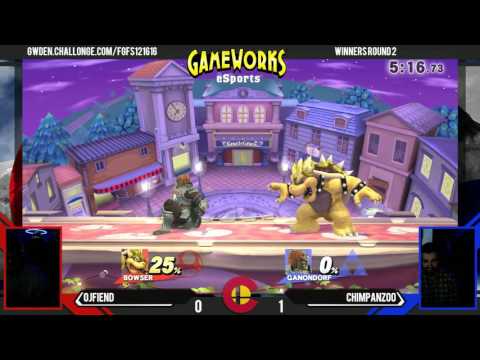 OJFiend (Ganondorf, Bowser) Vs. Chimpanzoo (Mewtwo, Ganondorf) - WR1