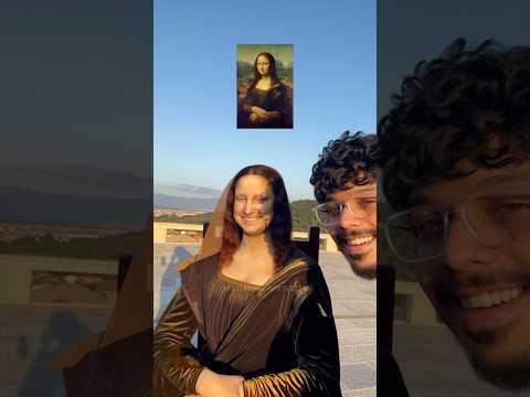 Monalisa live painting vlog 😆