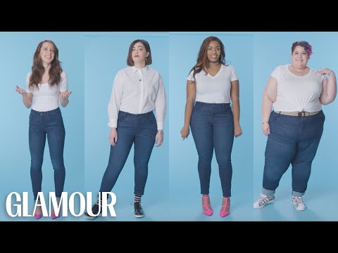Women Sizes 0 Through 28 Try on the Same Jeans | Glamour