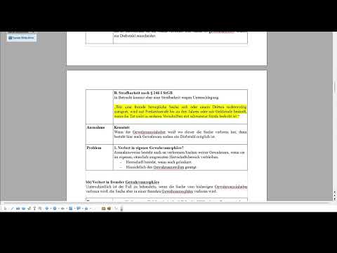 2.1 Diebstahl § 242 I StGB, Tathandlung Wegnahme Teil 1: Fremde Gewahrsam