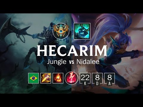 Hecarim Jungle vs Nidalee - BR Challenger Patch 8.21