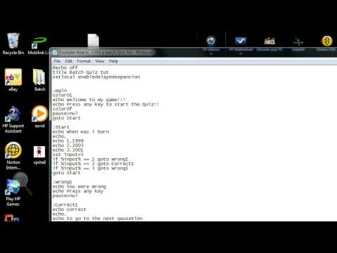 Making A Batch Quiz Part 2 Finishing