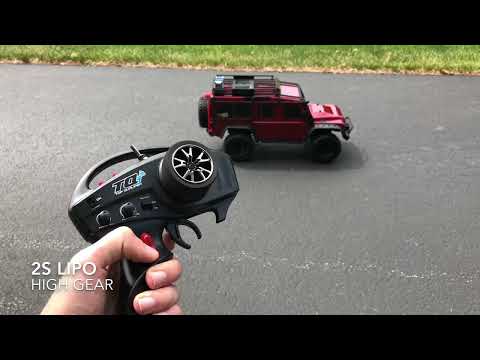 Traxxas TRX-4 Land Rover Defender Speed Test on 2S and 3S LiPo!