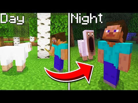 AA12 - He had NO IDEA Minecraft Mobs Become Scary At NIGHT....