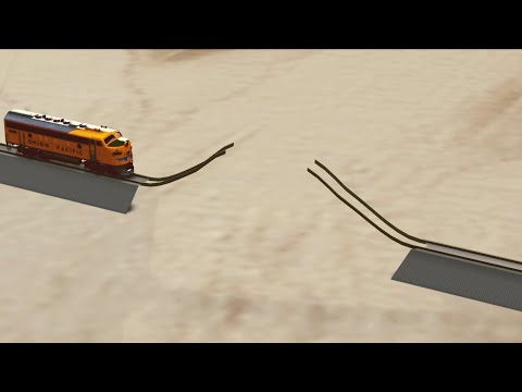 Train VS Impossible Railtrack | Train Crash - BeamNG drive