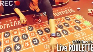 Live roulette at PLANET HOLLYWOOD | $300 Buy-in | VIBRANT ATMOSPHERE