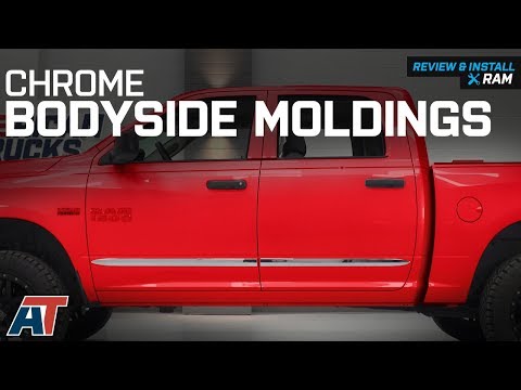2009-2018 RAM 1500 Chrome Bodyside Moldings Quad & Crew Cab Review & Install