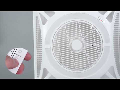 2'x 2' Ceiling Tile Fan/LED Light with Remote