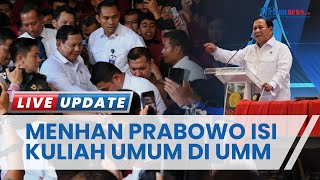 Menhan Prabowo Disambut Meriah Para Mahasiswa saat Isi Kuliah Umum di UMM Malang: Berasa Lebih Muda