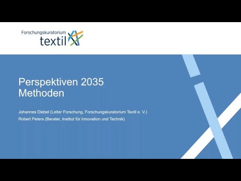 Zukunftsstrategie: Perspektiven 2035 - Methoden der Studie