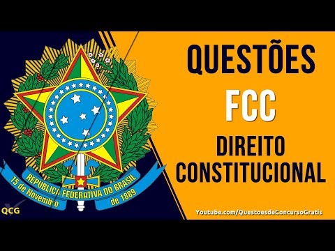 10 Questões de Direito Constitucional FCC
