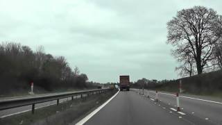 preview picture of video 'Driving Along The M50 Motorway From J2 To M5 J8 Interchange, Strensham, Worcestershire, England'