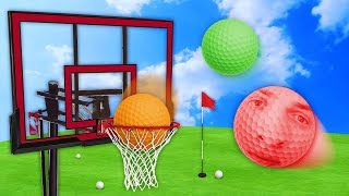 ULTIMATE GOLF BALL SLAM DUNK! (Golf With Friends)