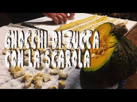 gnocchi di zucca e scarola