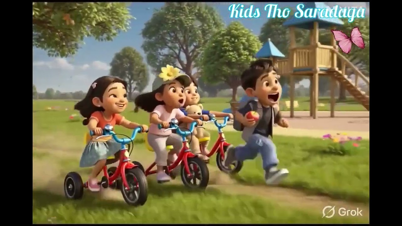 Kids Playing in the Park 🌳 | Fun Outdoor Playtime Song | Happy Kids Cartoon Video