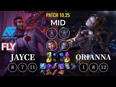 AF Fly Jayce vs Orianna Mid - KR Patch 10.25