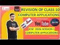 ICSE Class 10 Computer Applications Revision Session 2 String Array Methods Board Exam 2026