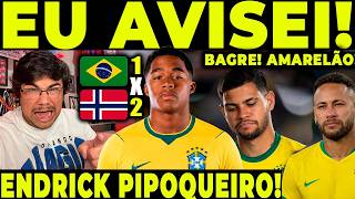 EU AVISEI! BOTA O NEYMAR AÍ, EX-JOGADOR! PÓS-JOGO: BRASIL 0-1 NORUEGA!