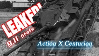 LEAKED! - 9.11 Action X Centurion Stats (FV4202 Replacement) || World of Tanks
