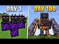100 Days But Bosses Are Extremely Powerful
