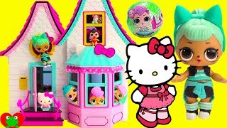 LOL Surprise Dolls Move In With Hello Kitty Doll House