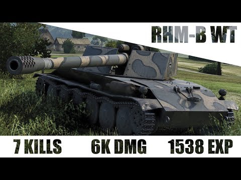 6K DMG 7 KILLS | RHM-B WT 1vs4 | WoTB replay