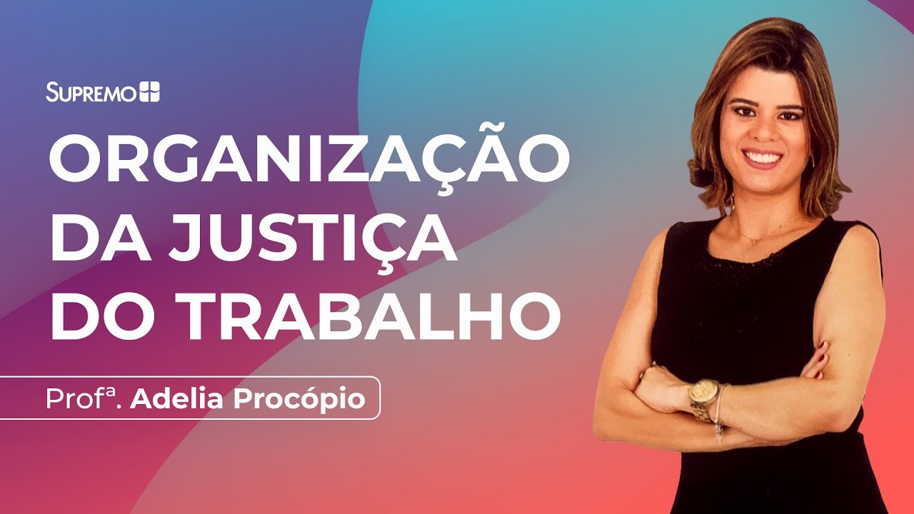 ORGANIZAÇÃO DA JUSTIÇA DO TRABALHO | Profª. Adélia Procópio