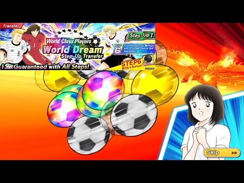 [GACHA] 🔥20 NEW SSR PLAYERS !!🔥 - ⚽600 DB⚽ WORLD DREAM STEP-UP TRANSFER - Captain Tsubasa Dream Team