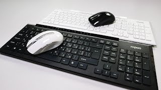RAPOO 8200p Wireless Mouse & Keyboard Combo White - відео 2