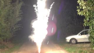 feu d'artifice Volcan fontaine