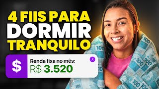 4 FUNDOS IMOBILIÁRIOS PARA COMPRAR E DORMIR TRANQUILO!