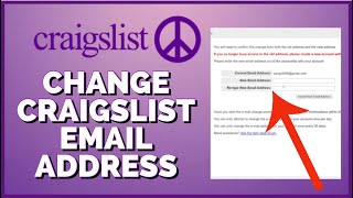 How To Change Craigslist Email Address 2023