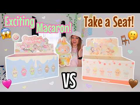 UNBOXING *ENTIRE CASES* OF LABUBU EXCITING MACARON🫢🍥🎀 VS TAKE A SEAT!!😱🪑🤎 (SECRET RARE FINDS?!😭✨)