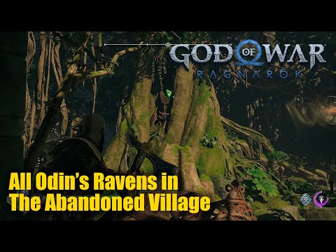 God of War Ragnarok - All Odin's Ravens in The Abandoned Village Vanaheim