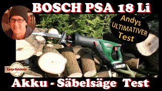 Bosch PSA 18 Li Akku Säbelsäge Test