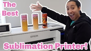 Unboxing The BEST Sublimation Printer! EPSON F570 Setup & First Tumbler Prints!