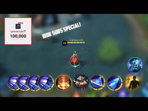 Lancelot Users, Do This Lancee Lott FREESTYLE Combo!🔥| 100k Subs SPECIAL | MLBB