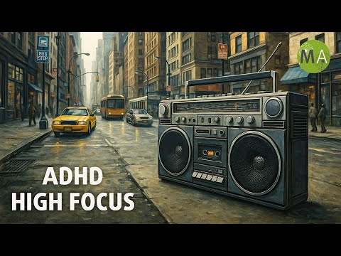 Old School Hip-Hop Boom Bap Mix with Isochronic Tones for ADHD Focus