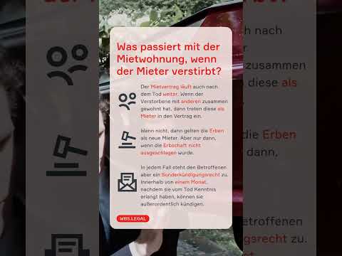Das passiert mit eurer Wohnung nach eurem Tod! ⚰️​ | WBS.LEGAL #shorts