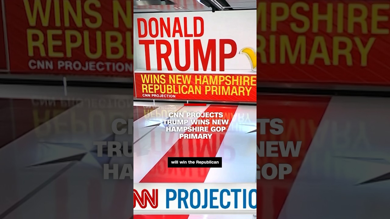 CNN projects Trump wins New Hampshire GOP primary #cnn #news #trump #nikkihaley