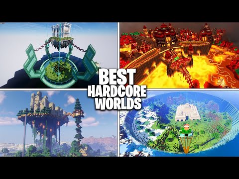 MinecraftHUB - 6 BEST Minecraft Hardcore Worlds (Hardcore MEGA BASES)