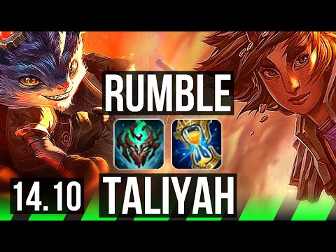 RUMBLE vs TALIYAH (JGL) | 66% winrate, 11/3/21, Dominating | KR Master | 14.10