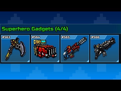 Superhero Gadgets - Pixel Gun 3D Set gameplay