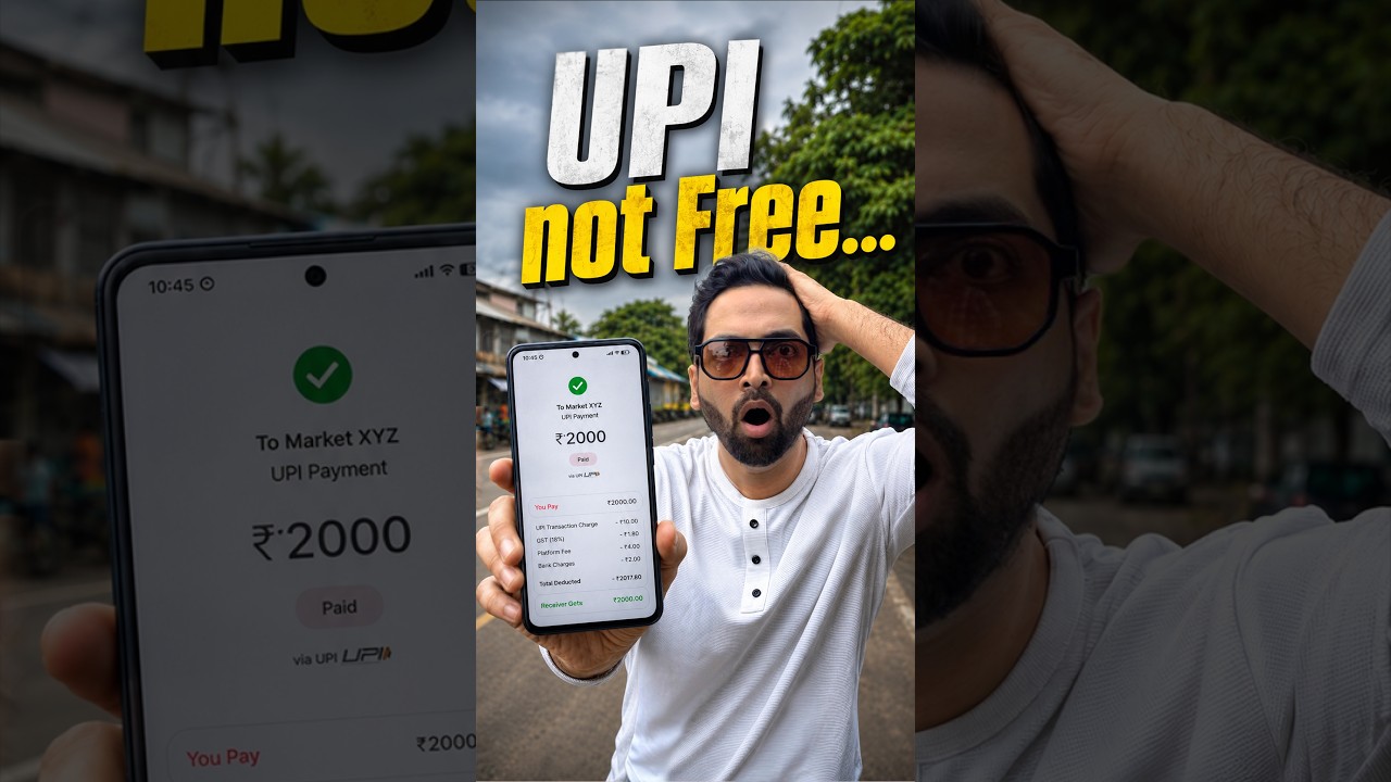 UPI Will Charge You 🤯 New Govt Rule