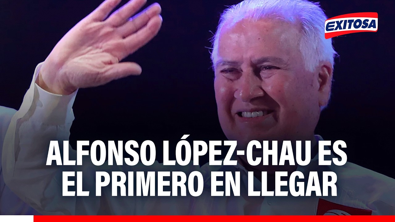 🔴🔵 Alfonso López-Chau llegó al Centro de Convenciones de Lima para el Debate Presidencial