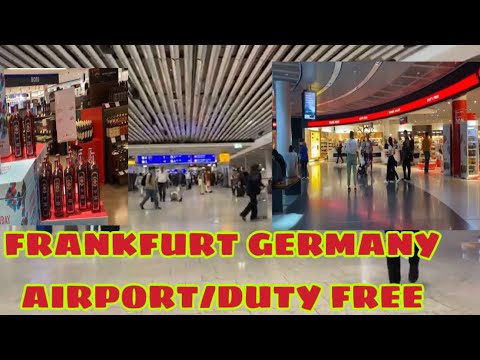Aeroporto de Frankfurt Alemanha/Duty Free, viagem de gala no exterior