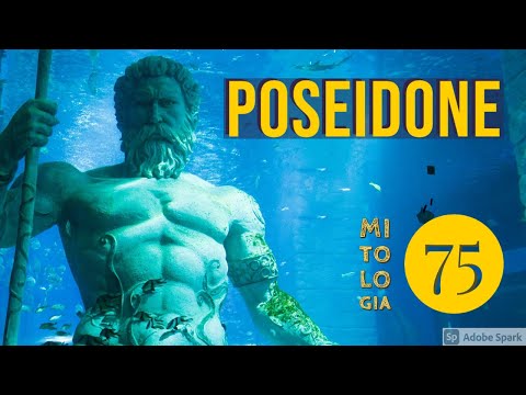 Poseidon, the blue-haired god