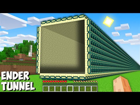 Insane Apple Craft Discovery: Longest End Portal Tunnel Leads to Massive Pit!