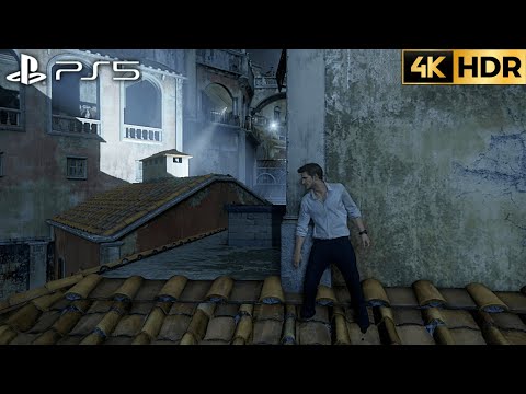 Uncharted 4: A Thief's End (PS5) 4K HDR Gameplay Chapter 7: Lights Out